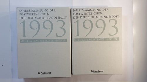Deutsche Post  Jahressammlung der Postwertzeichen der Bundesrepublik Deutschland 1993, Mit Ersttagsstempel Bonn. 