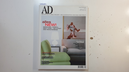Runge, Bernd; Hrsg.  AD Architectural Digest, die schönsten Häuser der Welt; Nr. 27, August/September, 5/2001; alles New! 