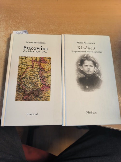 Rosenkranz, Moses  Bukowina: Ausgewählte Gedichte 1920-1997+ Kindheit. Fragmente einer Autobiographie (Bukowiner Literaturlandschaft: Texte aus der Bukowina) (2 BÜCHER) 