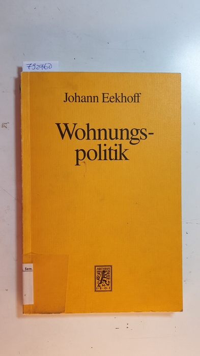 Eekhoff, Johann  Wohnungspolitik 