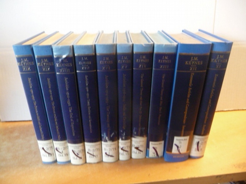 Keynes, John Maynard - Moggridge, Donald (Ed.)  The Collected Writings of John Maynard Keynes Vol. I. until Vol. XXIX. in 30 Books (30 BÜCHER) 