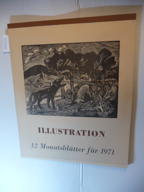 Diverse  Illustration - Kalender für 1971. 12 Monatsblätter mit Originalgraphik. 