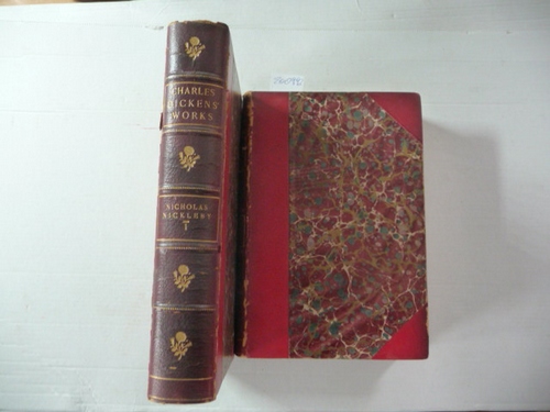 Charles Dickens  Charles Dickens Works - Nicholas Nickleby Vol. I.+II. (2 BÜCHER) 