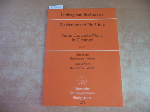 Ludwig van Beethoven  Klavierkonzert Nr. 3 in c. Piano Concerto Nr. 3 in C minor op. 37. (Hrsg.) von Hans-Werner Küthen (TP 276) 