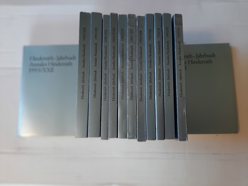 Paul-Hindemith-Institut (Hrsg.)  Hindemith-Jahrbuch. Annales Hindemith 1973/III. Mit zahlr. Abb. + 1977, 1980, 1981, 1983, 1984, 1985, 1988, 1989, 1990, 1991, 1992, 1993 und 1994 (14 BÜCHER) 