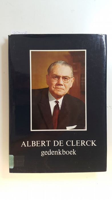 Diverse  Albert de Clerck. gedenkboek 