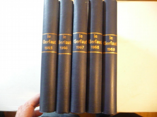 Diverse  Le Gerfaut - De Giervalk. Revue belge d'Ornithologie. Belgisch Ornithologisch Tijdschrift. Jaargang 1962, 1963, 1964, 1965, 1966, 1967, 1968, 1969 bis 1980 (19 Jahrgänge in 16 Büchern) 