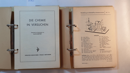 Kinttof, Walter  Die Chemie in Versuchen (2 Mappen), Teil: Anorganische Chemie 