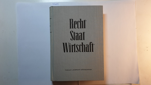 Traumann, Erich  Recht, Staat, Wirtschaft, Teil: Bd. 3. 