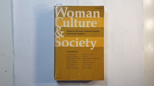 Rosaldo, Michelle Zimbalist  Woman, Culture and Society 