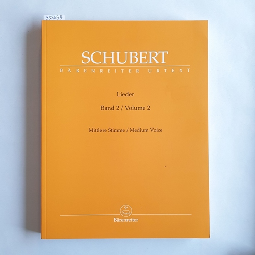 Franz Schubert, Walther Dürr  Lieder, Band 2 (Mittlere Stimme / Medium Voice). 