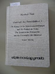 Manfred Thiel  Versuch einer Ontologie der Persnlichkeit - Band I. - Die Kategorie des Seinszusammenhanges und die Einheit des Seins - erste Hlfte 