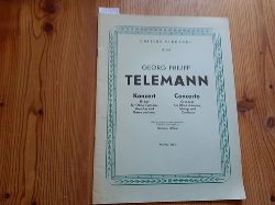 Telemann, Georg Philipp  Konzert G-dur fr Oboe d`amore Streicher und Basso continuo. Herrn Tttcher (Hrsg.) (568) Partitur 