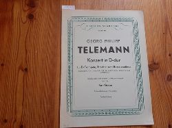 Telemann, Georg Philipp  Konzert D-dur fr D-Trompete, Streicher und Basso continuo. Karl Grebe (Hrsg.) (495) Partitur 