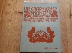 Gesellschaft fr vervielfltigende Kunst (Hrsg.)  Die graphischen Knste. Jahrgang. 37 ( Jg. XXXVII. ). 1914, Heft 4 
