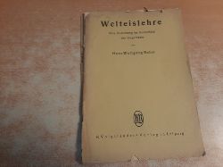 Behm, Hans Wolfgang  Welteislehre; Ihre Bedeutung im Kulturbild der Gegenwart. 