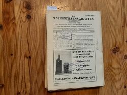Arnold Berliner (Hrsg.)  Die Naturwissenschaften. Konvolut. 33 Hefte aus 1929 (33 HEFTE) 