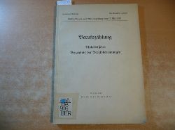 Statistisches Reichsamt (Hrsg.)  Volks-, Berufs- u. Betriebszhlung vom 17. Mai 1939. Berufszhlung. Alphabetisches Verzeichnis der Berufsbennungen - Als Manuskribt gedruckz 