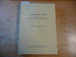 Diverse  Band 35. Genealogisches Jahrbuch. Hrsg.: Zentralstelle fr Personen- und Familiengeschichte, Institut fr Genealogie 