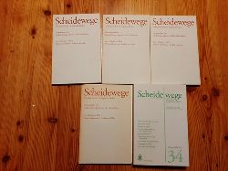 Jnger, Friedrich Georg / Himmelheber, Max  Scheidewege, Jahresschrift fr skeptisches Denken. Konvolut. (62 BCHER) 