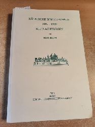Blum, Hans  Klnische Bibliographie 1997-1999: Mit Nachtrgen. 