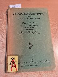 Diverse  Die Wildverkehrsordnung (WVO) vom 21. Mrz 1936 (RGBl. I S. 259) ; Textausgabe mit einer systematischen Einleitung und Erluterungen / 
