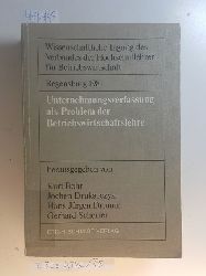 Bohr, Kurt [Hrsg.]  Unternehmungsverfassung als Problem der Betriebswirtschaftslehre : wissenschaftliche Tagung des Verbandes der Hochschullehrer fr Betriebswirtschaft, Regensburg 1981 