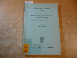 Brandt, Edmund  Die Bedeutung parlamentarischer Vertrauensregelungen : dargestellt am Beispiel von Art. 54 WRV und Art. 67, 68 GG 