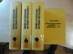Feuchte, Paul  Verfassungsgeschichte von Baden-Wrttemberg : Band 1 bis 4 (4 BCHER) 