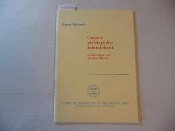 Heitsch, Ernst  Grenzen philologischer Echtheitskritik : Bemerkungen zum -Groen Hippias 