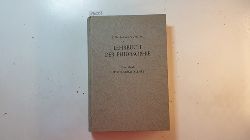 Hessen, Johannes  Lehrbuch der Philosophie, Teil: Bd. 1., Wissenschaftslehre 