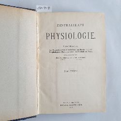 Schwarz, C. ; Steudel H.  Zentralblatt der Physiologie : Band XXXIV: 1921 