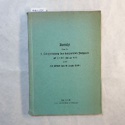   Bericht ber die 1. Kriegstagung der beratenden Fachrzte am 3. Und 4. Januar 1940 in der Militrischen Akademie Berlin 