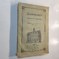   Einladungsschrift des Gymnasium Casimirianum zu Coburg zur Schlufeier am 30. mrz 1909, abends 7 Uhr 