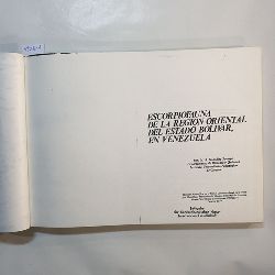 Gonzalez-Sponga, M.A.  Escorpiofauna de la region oriental del estado Bolivar en Venezuela. Das ist nur eine Kopie des Buches 