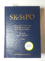 Wolter, Jrgen  SK-StPO. Systematischer Kommentar zur Strafprozessordnung. Mit GVG und EMRK. Band III,  137-197 StPO. 