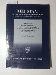 Ernst-Wolfgang Bckenfrde [Hrsg.]  Der Staat. Zeitschrift fr Staatslehre, ffentliches Recht und Verfassungsgeschichte. 41. Band 2002 - Heft 2. 