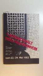 Diverse  1. Internationale Video-Tage (1 : 1982 : Mannheim) vom 22. - 29. Mai 1982 
