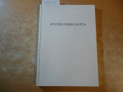 Rabinowitch, Royden  Royden Rabinowitch. Skulpturen. Eine Auswahl 1963-1985., Vorwort von Dierk Stemmler / Klaus Flemming 