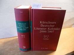 Klimt, Andreas  Krschners Deutscher Literatur-Kalender: 2006 / 2007 (65 Jahrgang) / Zwei Bnde) Band 1: A - M / Band 2: N - Z, Anhnge. (2 BCHER) 