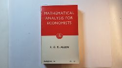 Allen, R G D  Mathematical Analysis For Economists 
