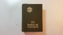 Diverse  Borchers & Jrges: BJN Handbuch 1937, 9. Jahrgang / Nachdruck April 1941 