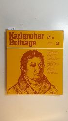 Sinos, Stephanos ; Schirmer, Wulf  Vortragsfolge anlsslich des Weinbrenner-Jahres 1976 / (Hrsg.: Stadt Karlsruhe) (Karlsruhe: Karlsruher Beitrge ; Nr. 1) 