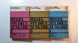 Hegel, Georg Wilhelm Friedrich  Georg Wilhelm Friedrich Hegel - Studien Ausgabe (3 BNDE) 