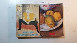 Diverse  Henri de Toulouse-Lautrec + Paul Cezanne (PostcardBooks): 30 Postcards (2 BCHER) 