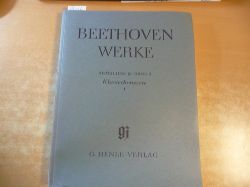 Beethoven, L. van  Beethoven Werke. Abteilung III, Band 2. Klavierkonzerte I : Martin Staehelin (Hrsg.) 