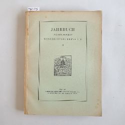 F.C. Heimann (Einleitung)  Jahrbuch des Klnischen Geschichtsvereins e. V. Band 21 - 1939 