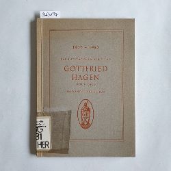 Scherer, Johannes Baptist  Das Unternehmen der Firma Gottfried Hagen, Kln-Kalk, im Wandel der Zeiten : 1827 - 1952 
