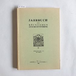 Blum, Hans (Herausgeber)  Jahrbuch des Klnischen Geschichtsvereins e. V. Band 55 - 1984 