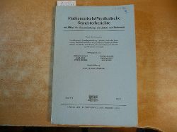 Diverse  Mathematisch-Physikalische Semesterberichte - Zur Pflege des Zusammenhangs von Schule und Universitt - Band VII. - Heft 1 (weitere auf Anfrage) 